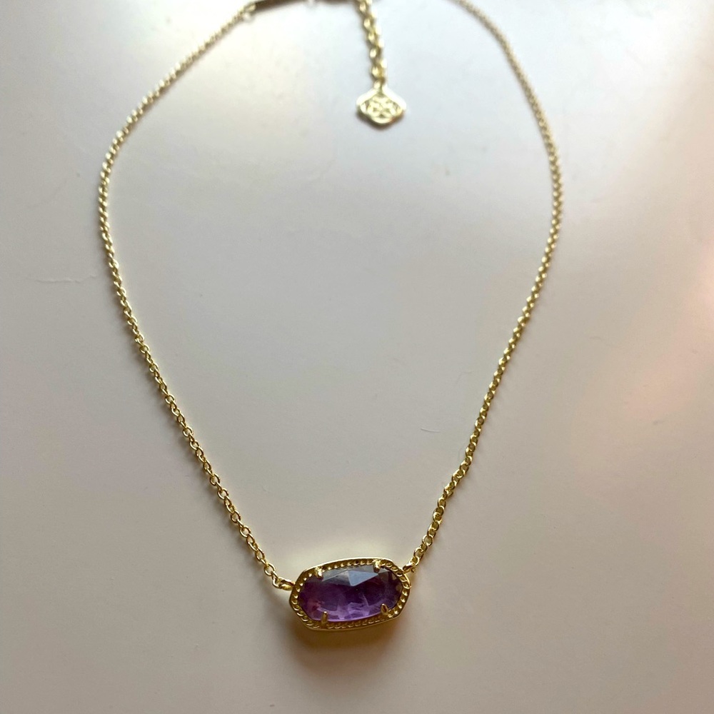Kendra Scott Elisa Necklace in Amethyst